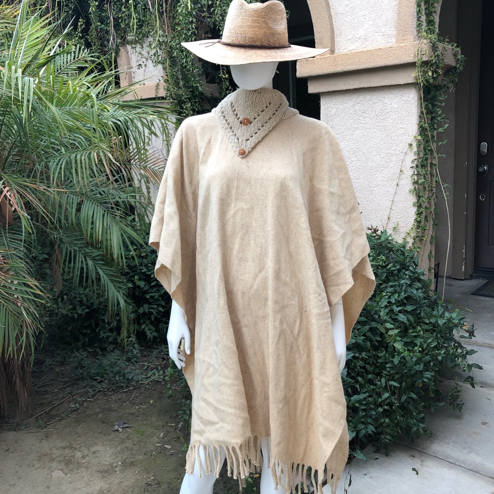 Reserved!! Vintage Wool Poncho
